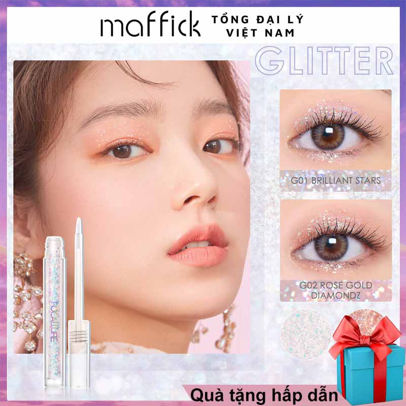 Phấn mắt nhũ lấp lánh dạng lỏng Focallure 5 màu ánh sao khô nhanh chống nước lâu trôi 1pc 1.5g FNM | BigBuy360 - bigbuy360.vn