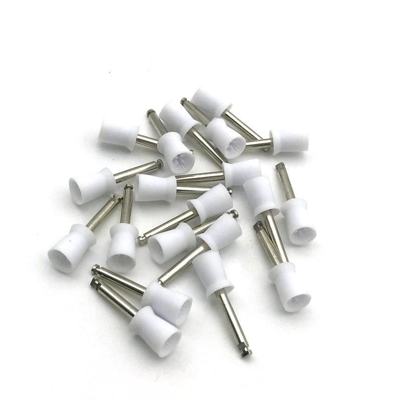 Set 100 cốc đánh bóng răng miệng bằng cao su có hộp tiện lợi