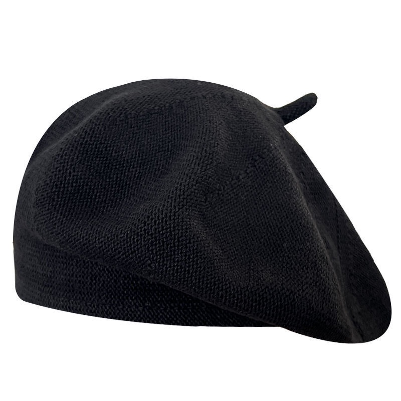 Mũ Beret Màu Trơn Phong Cách Vintage Nhật Hàn Xinh Xắn Cho Nữ