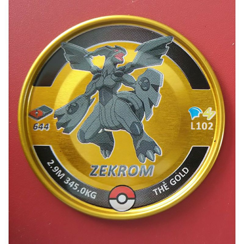 Thẻ toonies vàng Zekrom ( L.102)