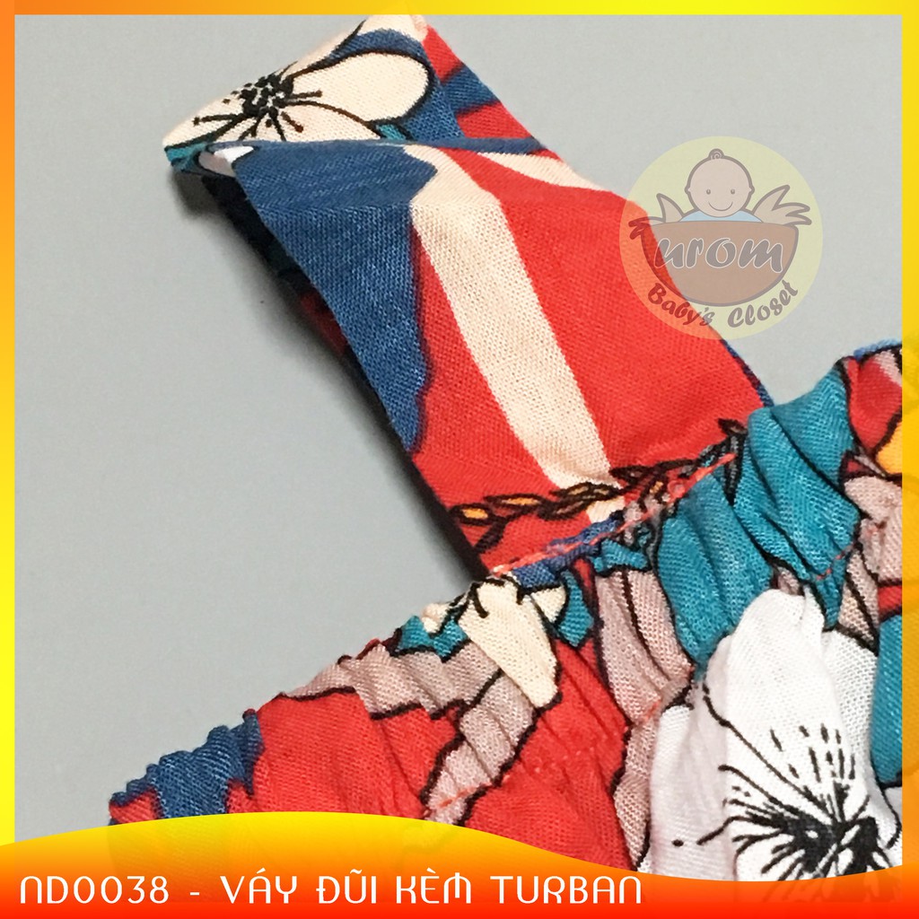 Váy Bé Gái 8 - 27Kg. Váy Kèm Turban [Hình Shop Chụp]