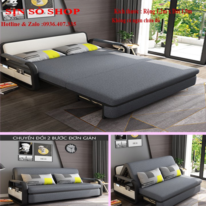 Giường sofa cao cấp Giường gấp thông minh Sofa kiêm giường đa năng Giường gấp gọn - A359 (KT 1,2 m x 1,9 m)