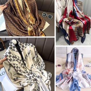 Khăn Lụa Họa Tiết Dài (90x180)cm