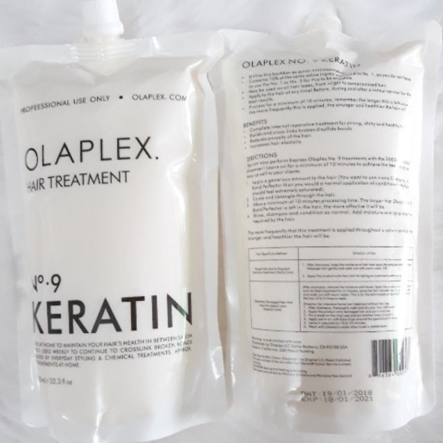 Hấp Phục Hồi Tóc Hư Tổn Nặng Keratin OLAPLEX NO.9 1000ml