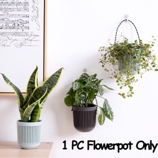 Chậu cây nhựa 2 lớp có dây treo siêu đẹp