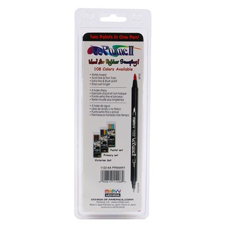 [DA ĐEN] Bút Marker Brush 2 Đầu Marvy 1122-6A
