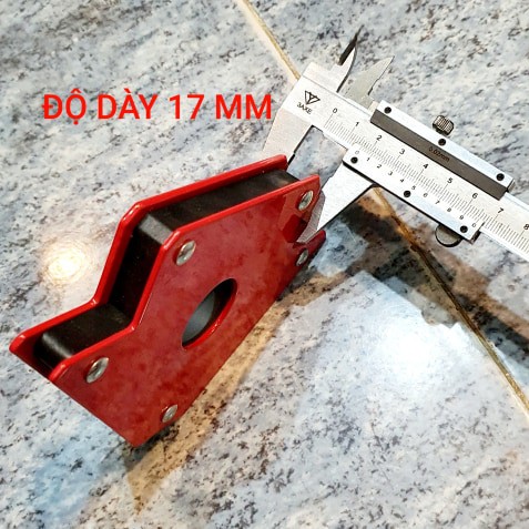 Dụng Cụ Cơ Khí Ê Ke Góc Nam Châm Lực Hít 22 kg Size Trung Bình