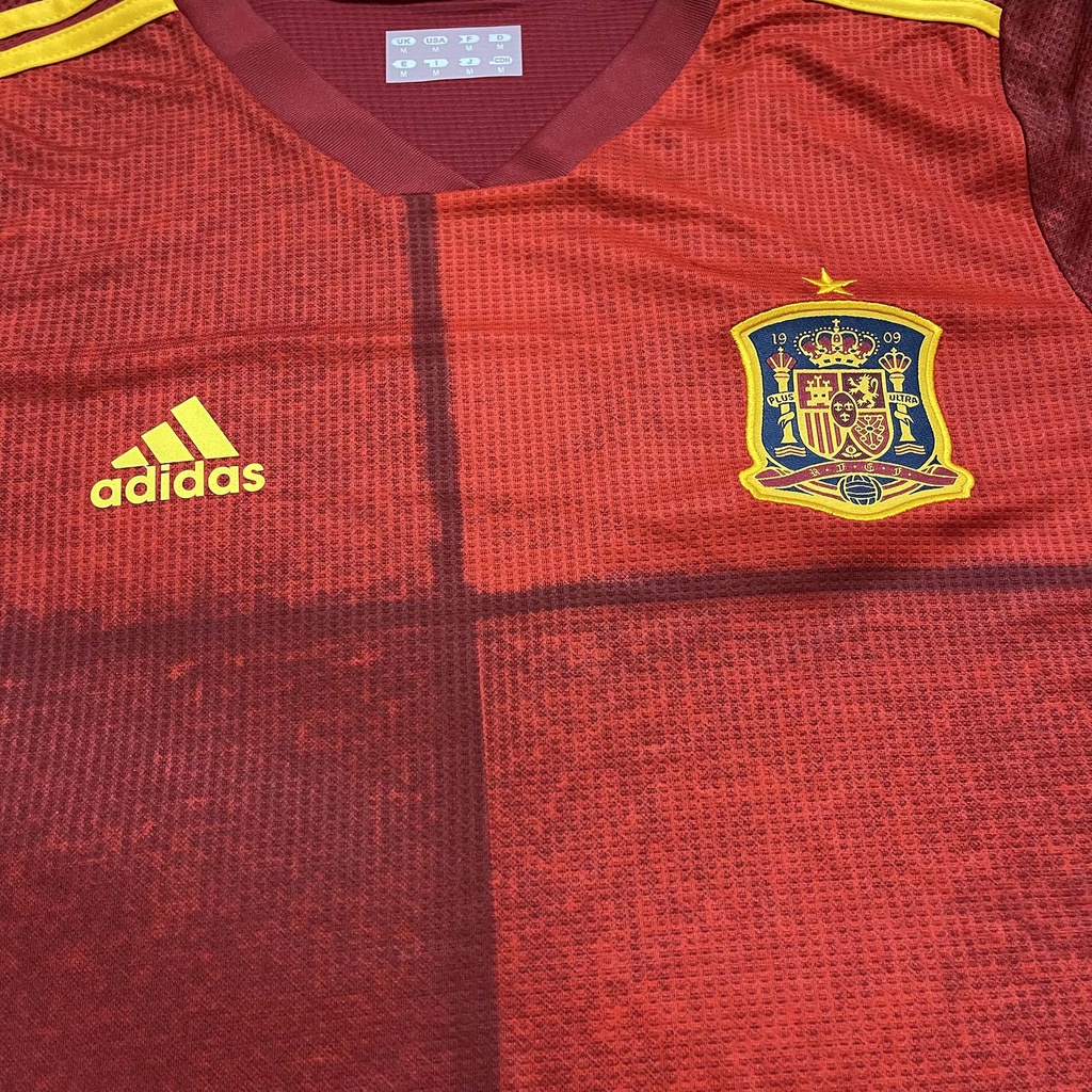 Áo Bóng Đá Đội Tuyển Tây Ban Nha WC 2022 - Chuẩn Mẫu Thi Đấu - Vải Polyester Thái Gai Lưới
