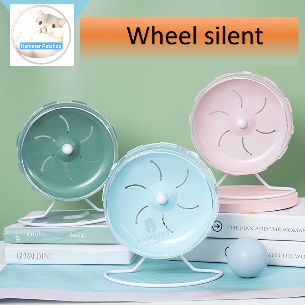 Wheel nhựa silent đa sắc màu cho hamster , sóc