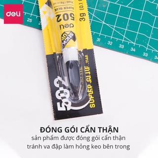 Keo siêu dính Deli có thể dính túi ,giày,dép - keo 502 deli - 1 lọ - 7146 - HOKAMI STORE