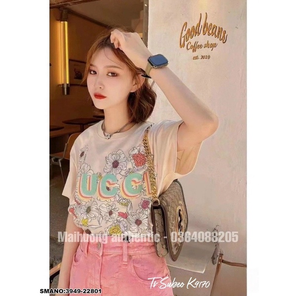 áo thun nam nữ gucci hoạ tiết hoa____3949