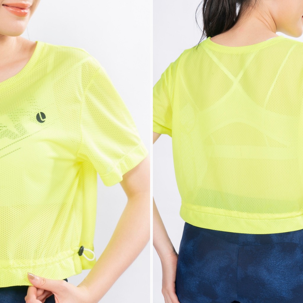 Áo Croptop Rút Dây Moli LIVAN SPORT Nhảy Zumba