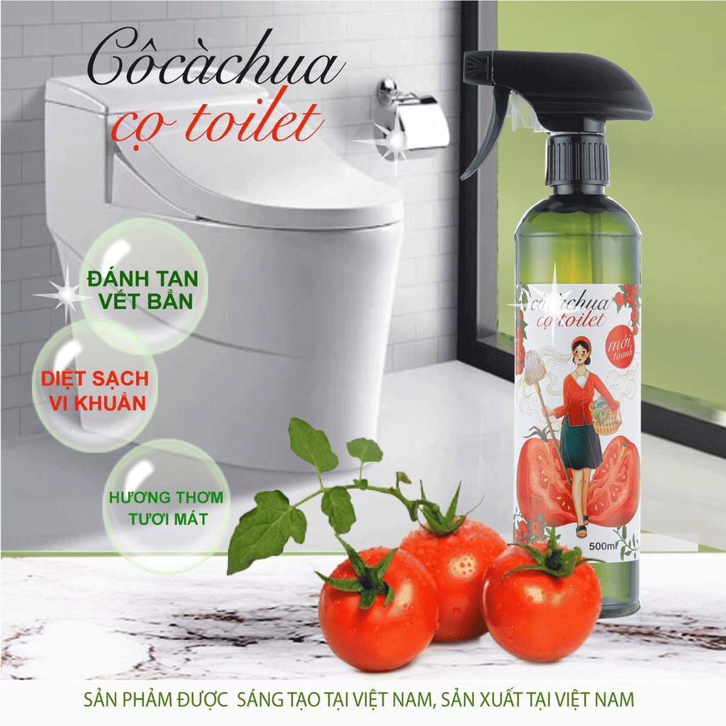 Nước Tẩy Rửa Bồn Cầu Cà Chua Mới Toanh Diệt Khuẩn Nấm Khử Mùi 500ml