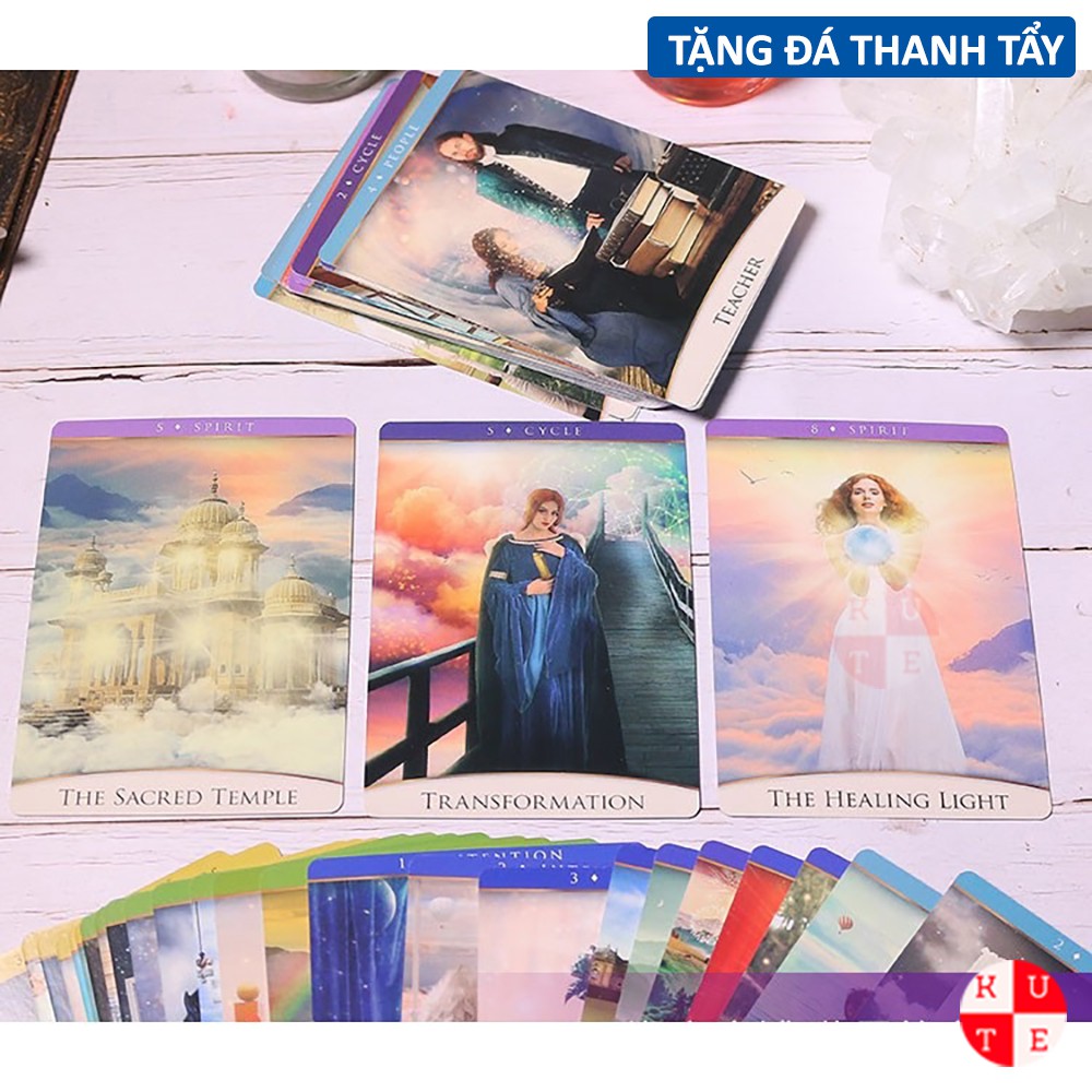 Bài Oracle The Quantum 53 Lá Bài Tặng Đá Thanh Tẩy C74