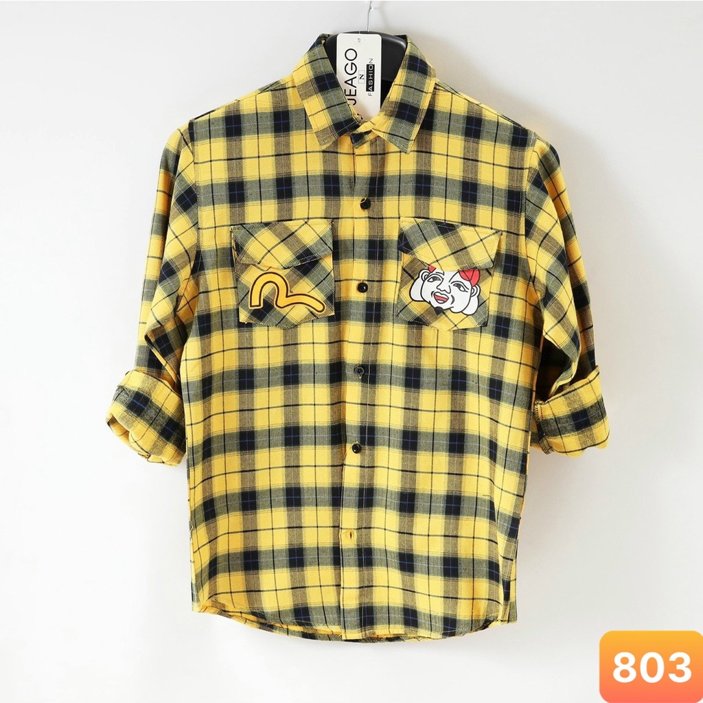 Áo sơ mi nam karo chất liệu cotton đẹp họa tiết karo nâu xám dài tay kiểu dáng hàn quốc Lavado37 mẫu mới