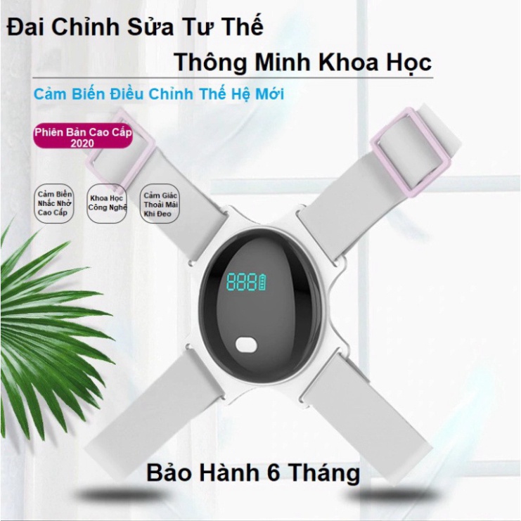 Đai Chống Gù Điện Báo Rung, Lưu Thông Được Số Lần Sử Dụng Khi Gù Lưng Chỉnh Sửa Thói Quen ( Loại 1 ) chính hãng