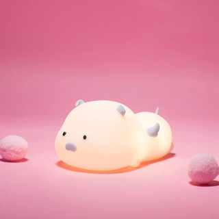 Đèn ngủ cảm ứng dễ thương silicon heo biến hình 💖 Đèn ngủ để bàn hình thú 💖 Đổi màu liên tục cute💖 Quà tặng sinh nhật