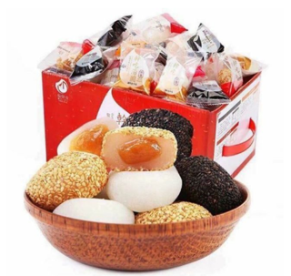 Bánh mochi tròn Đài Loan 125k/ 1 thùng 2 kg