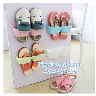 Combo 10 giá treo giày dép dán tường