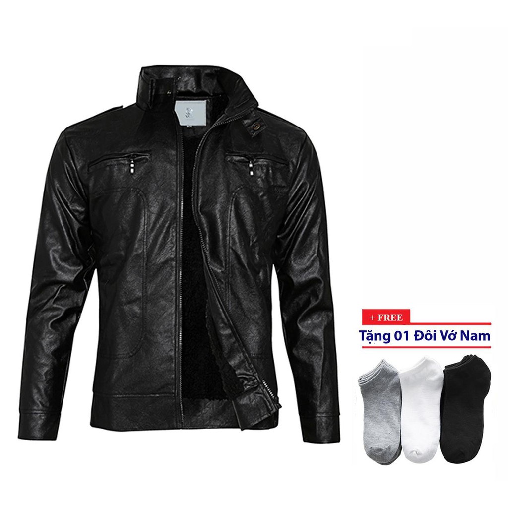 Áo Khoác Da nam hàn quốc Modelfashion AD9122 - Tặng vớ - hàng như hình