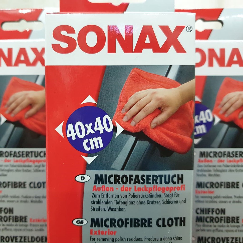 Khăn Lau Xe Siêu Sợi Sonax Microfibre Cloth (40cm X 40cm)