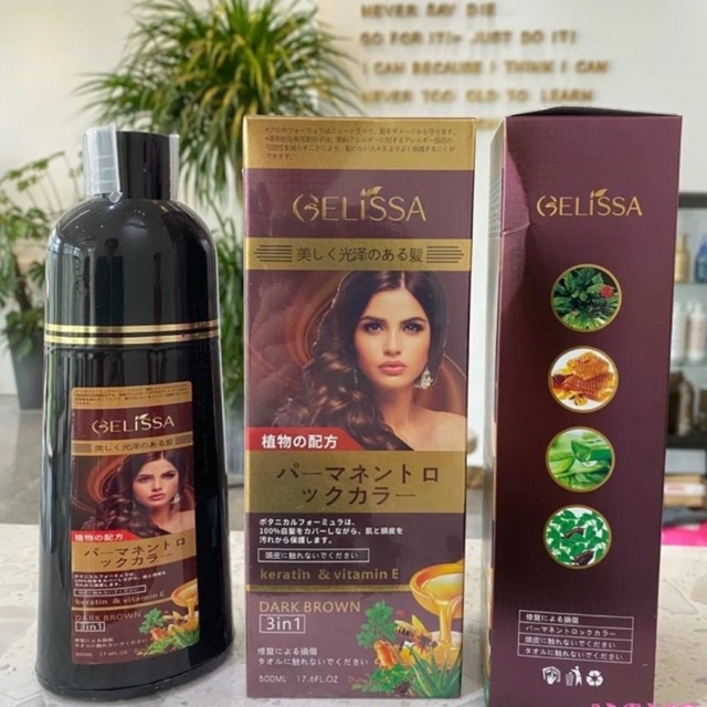 Dầu gội phủ bạc GELISA 500ml nhật bản