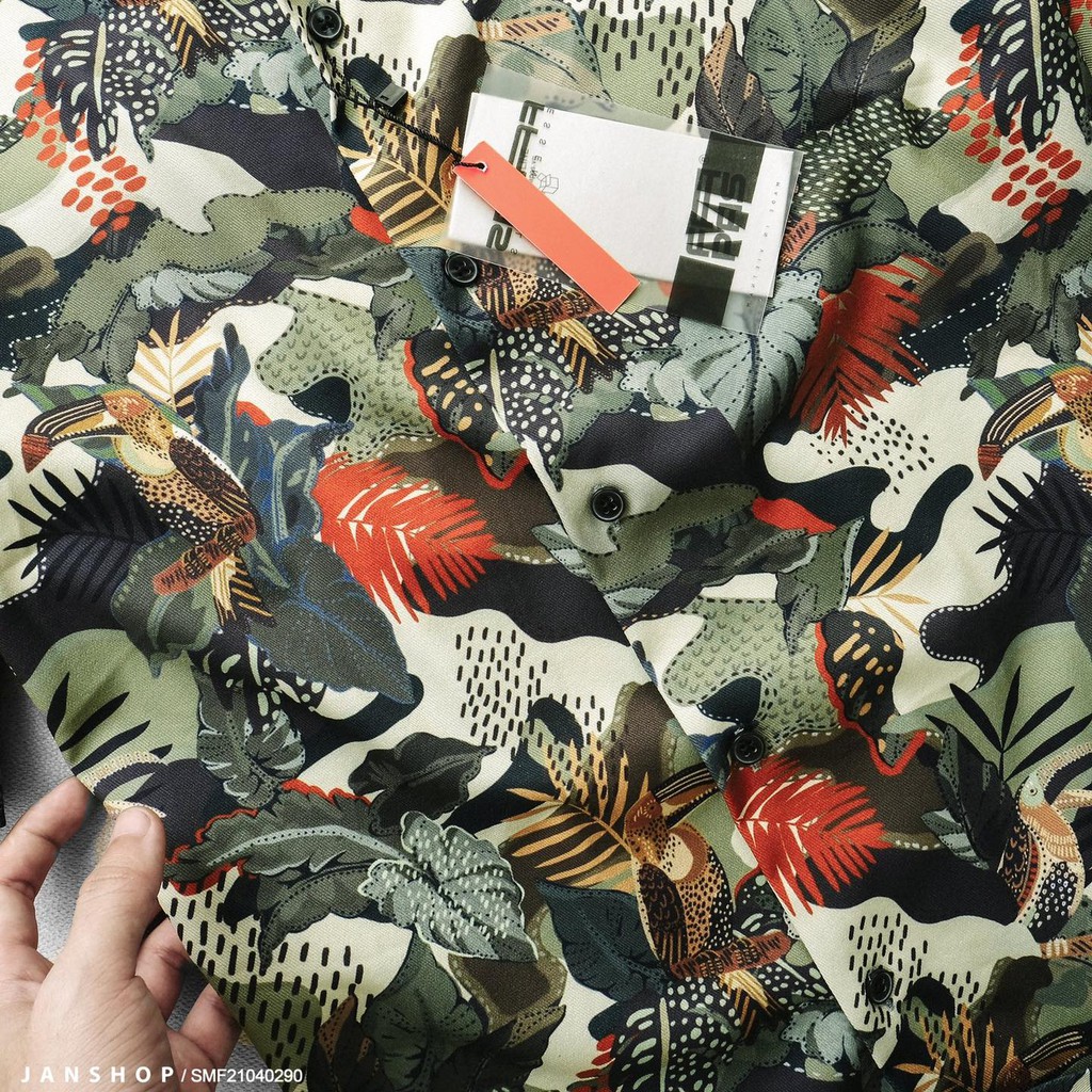 SƠ MI FAPAS TAY NGẮN CỔ VEST XANH RỪNG | BigBuy360 - bigbuy360.vn