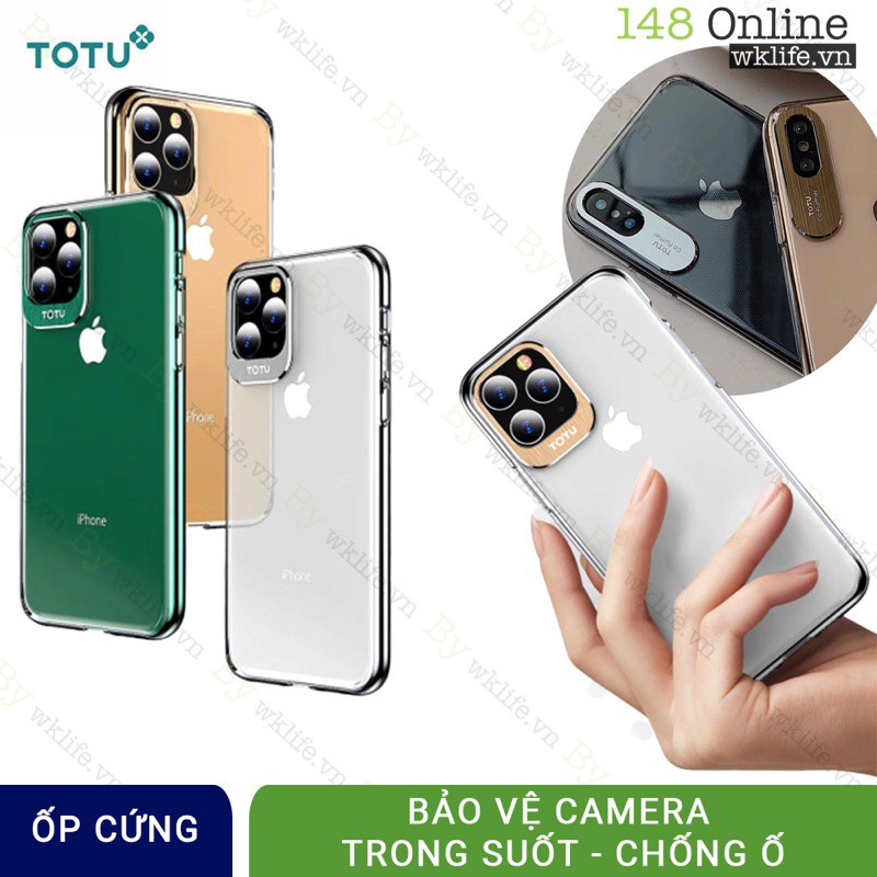 Ốp Lưng Iphone X Xs XsMax 11 11Pro 11ProMax Trong Suốt Bảo Vệ Camera Cực Đẹp Hãng TOTU