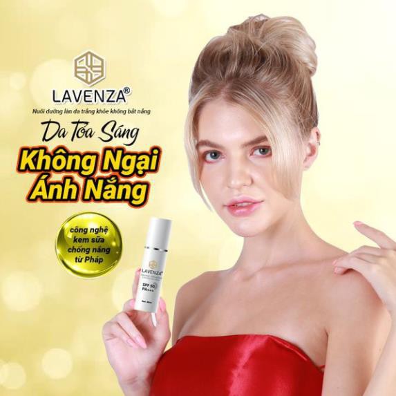 KEM SỮA CHỐNG NẮNG ☀️FREESHIP☀️ KEM CHỐNG NẮNG HỮU CƠ NGĂN NGỪA LÃO HÓA DA LAVENZA | BigBuy360 - bigbuy360.vn