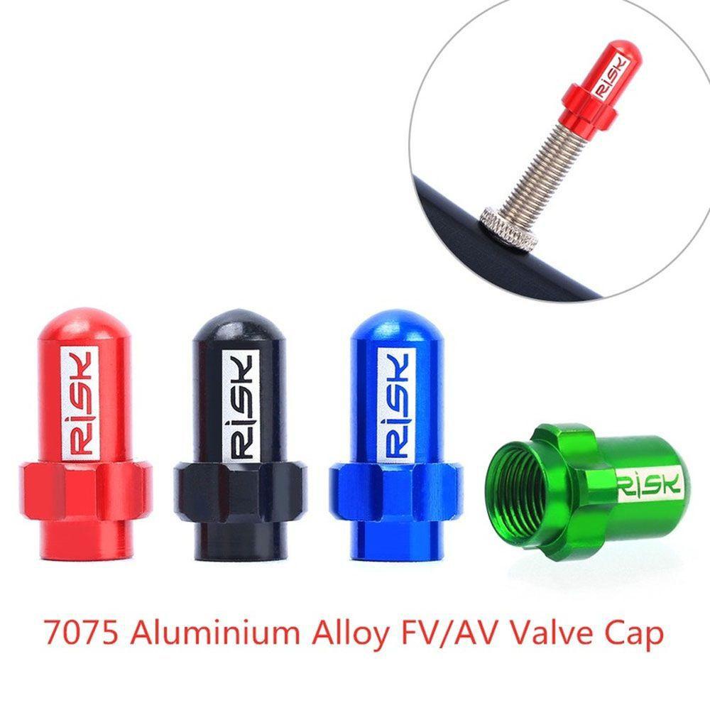 BARRY Aluminum Presta Valve Caps Ultralight Tire Valve Cap Valve Caps Dust Valve Caps Aluminium Alloy 2Pcs Dust Cover FV18 /AV18 Presta Valve Cap Mountain Road Bike Schrader Valve Caps/Multicolor