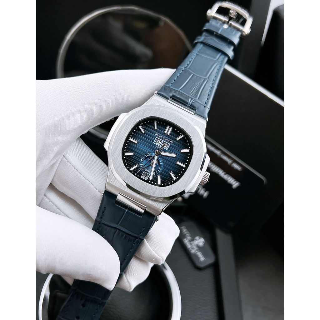 Đồng hồ nam Patek Phillip Nautilus 5726A 42mm máy cơ nhật cao cấp, chạy full kim, viền trơn