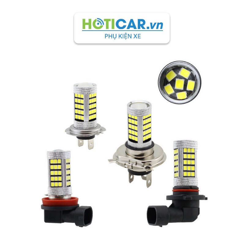 Đèn LED sương mù, demi xe chân H4 H7 H8/H11 9005 9006 66smd 2835 H2835-66 siêu sáng
