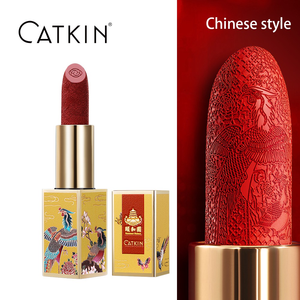 Son môi Catkin dưỡng ẩm trang điểm lâu trôi thiết kế cung đình sang trọng quý phái mỹ phẩm nội địa trung 3.6g | BigBuy360 - bigbuy360.vn