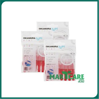 ☘️freeship☘️ combo 3 bịch bàn chải kẽ răng asahi dạng chữ i
