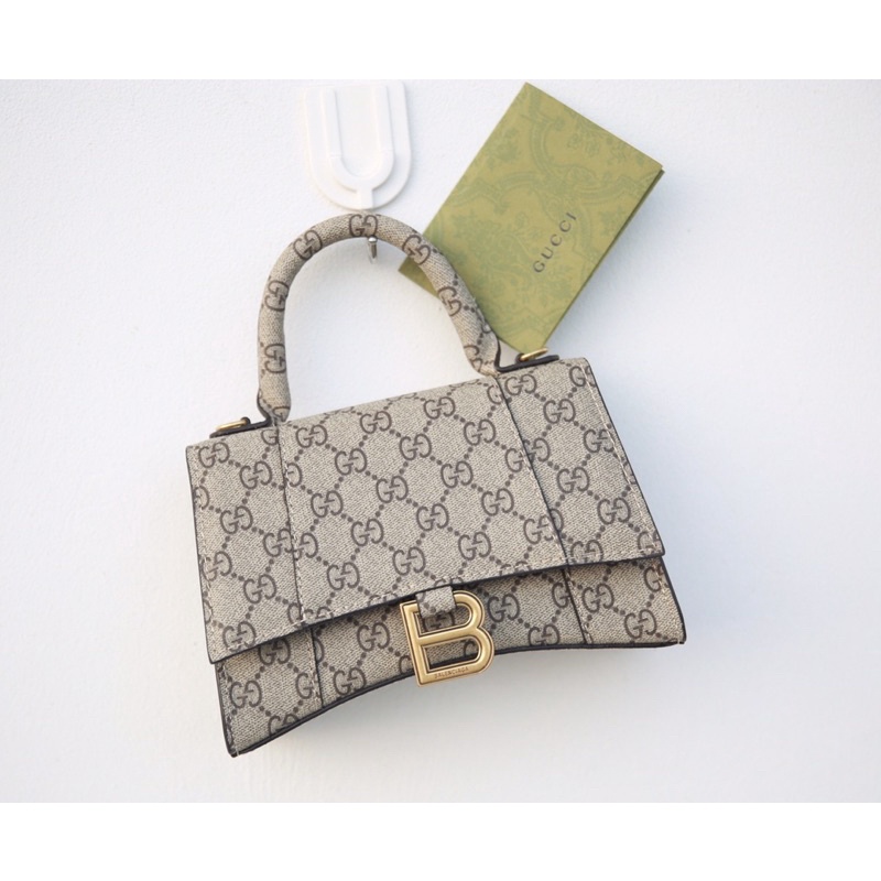 Túi xách nữ đeo chéo khoá B hoạ tiết logo fullbox có hộp