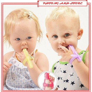 Gặm nướu dạng găng tay bằng silicon cao cấp đa năng hàn quốc cho bé 💛FREESHIP XTRA💛 bảo vệ ngón tay 360 độ cho bé