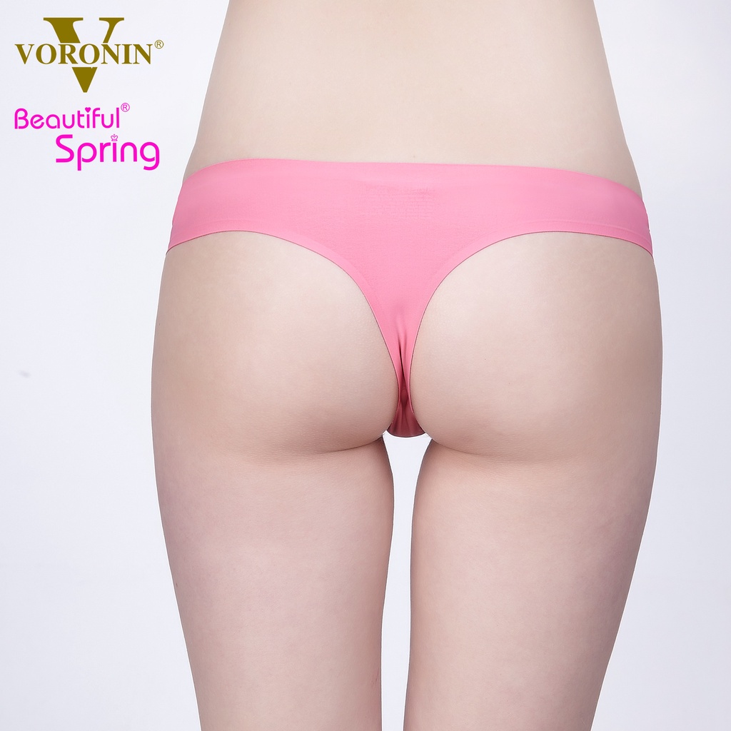 [Che tên] Quần Lót Lọt Khe - Thong Su Lụa Trơn Cao Cấp Không Lộ Viền QL034