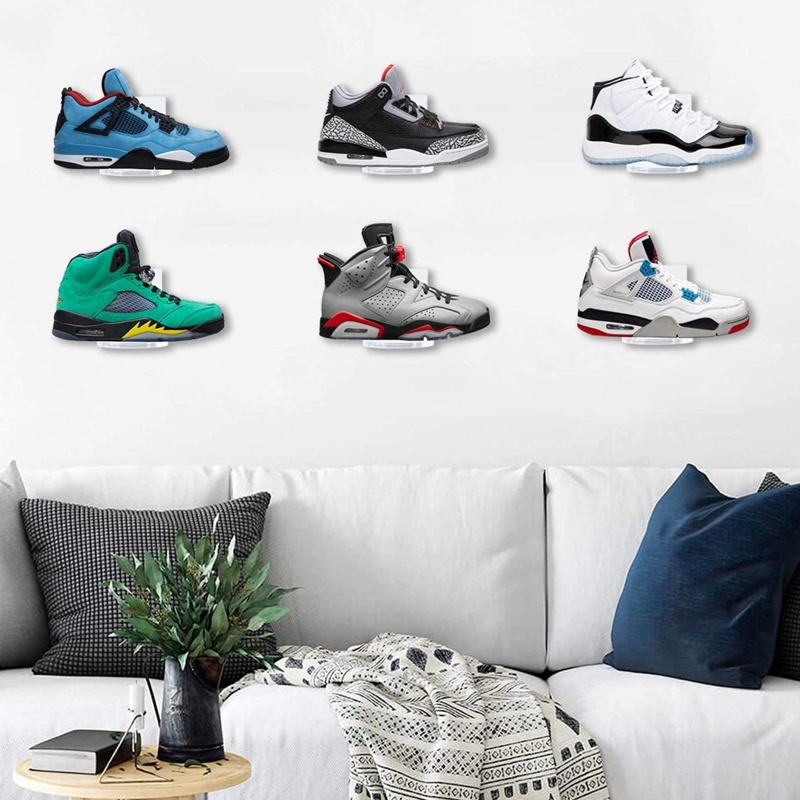 Set 6 Kệ Để Giày Gắn Tường Bằng Acrylic