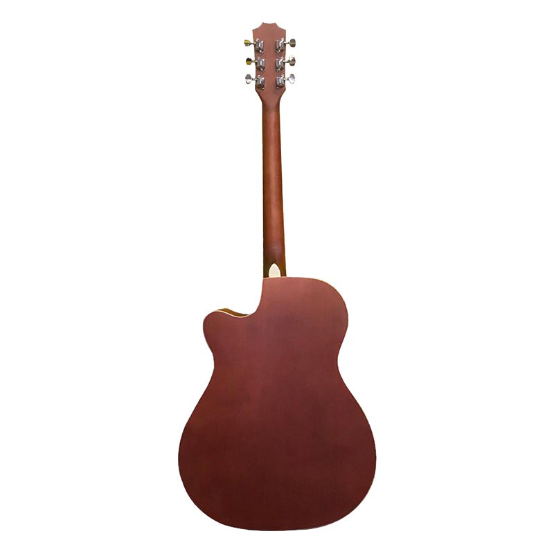 Đàn guitar acoustic Lankro KBD màu gỗ size 40inch cutaway nhỏ gọn kèm bao đàn 3 lớp và capo màu