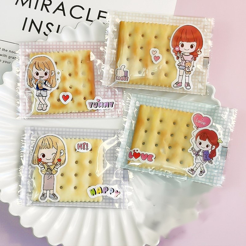 Túi nhựa đựng bánh dứa, cookie nhiều mẫu - 100 cái