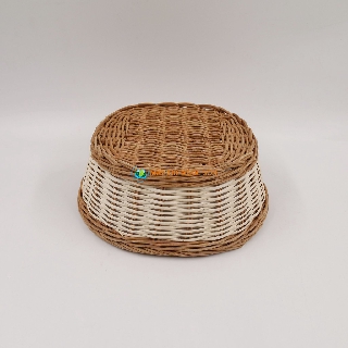 Bát mây oval đựng hoa quả