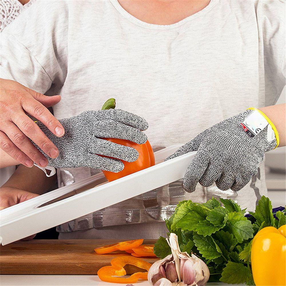 1 Đôi Găng Tay Lưới Thép Không Gỉ Bảo Vệ Chống Đứt Tay Khi Làm Bếp