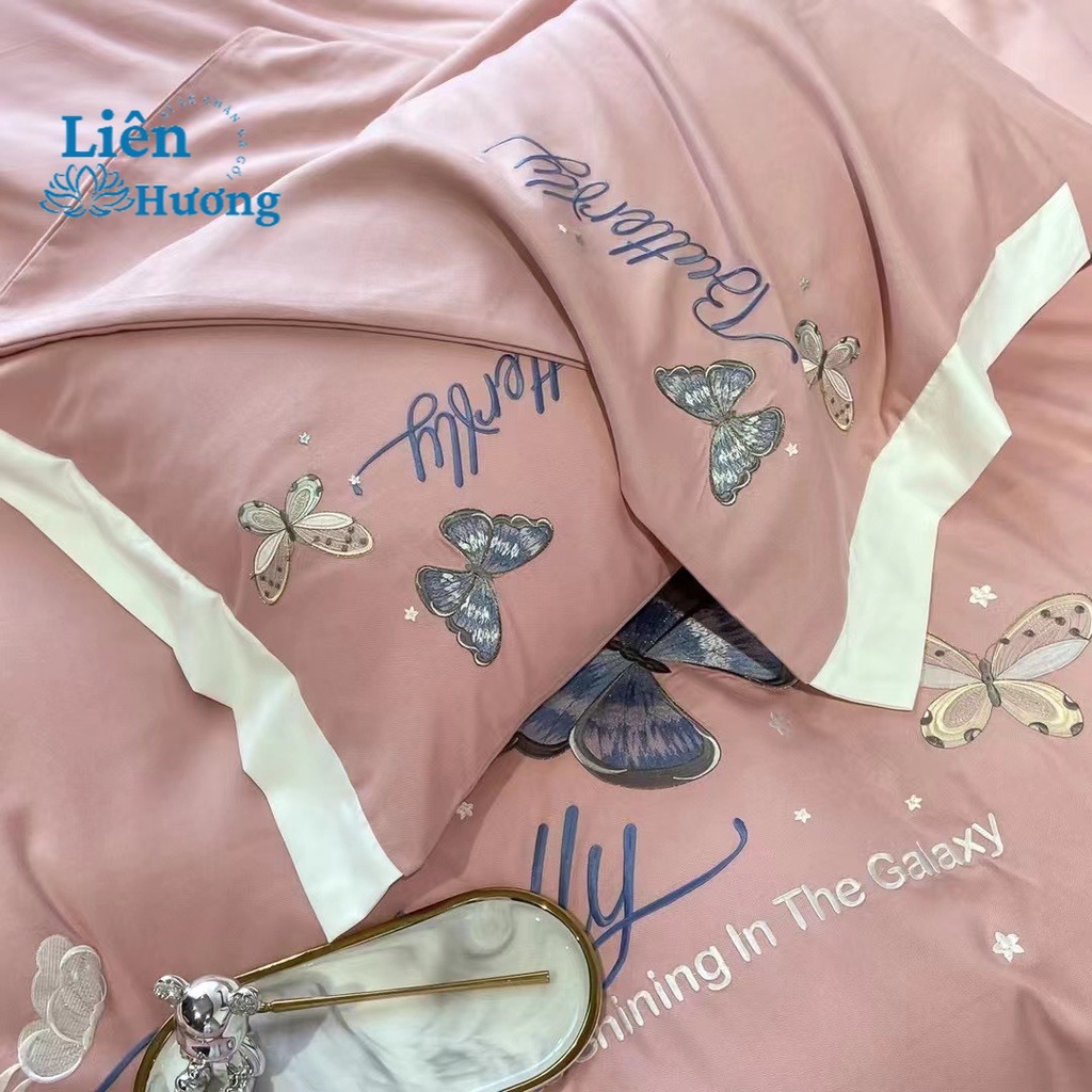 Bộ chăn ga gối cotton Nilen nhập khẩu cao cấp, chăn ga gối 4 món chất cotton thoáng mát sẵn đủ kích thước