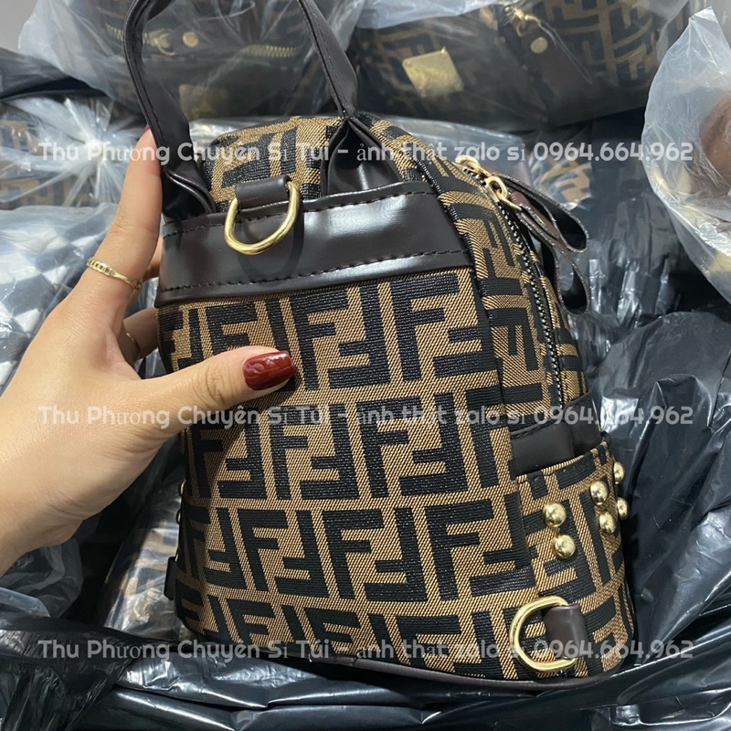 Balo nữ nhỏ mini F.F in chữ, chất vải đẹp đi chơi phong cách hàn quốc (ảnh thật shop chụp - Sỉ inbox)
