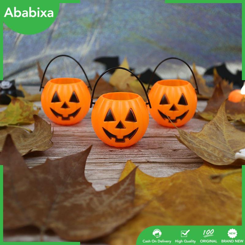 Set 6 Giỏ Đựng Kẹo Có Tay Cầm Trang Trí Tiệc Halloween