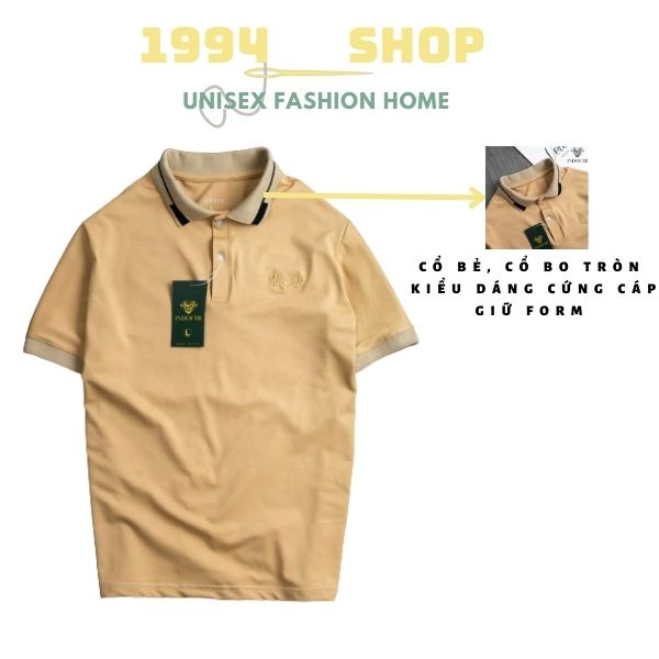 Áo Polo Nam, Áo polo Sừng Hươu Cao Cấp Trẻ Trung vải Cotton da cá sấu thoáng khí thoải mái từ 1994-Shop