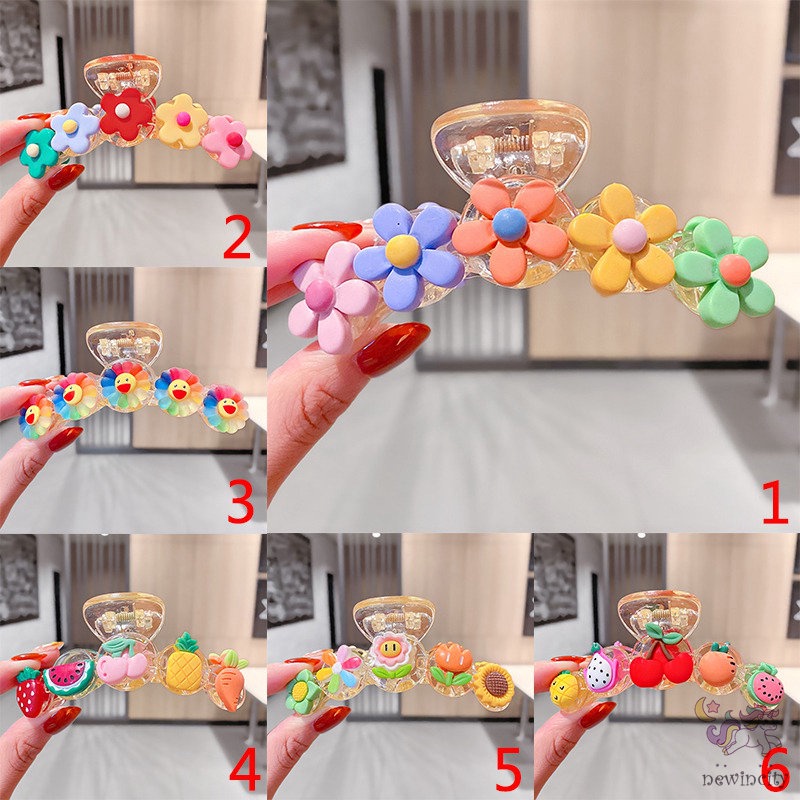 Kẹp Tóc Hình Hoạt Hình Phong Cách Hàn Quốc Xinh Xắn Cho Bé Gái