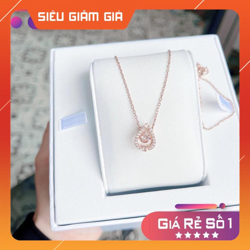 Dây Chuyền Swarovski Đính Đá màu vàng hồng 5451993 ⚜️Hàng Authentic⚜️