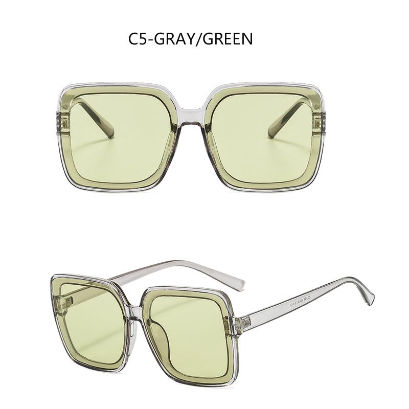 Kính Mát Gọng Vuông Thời Trang Hàn Quốc Cho Nam Và Nữ