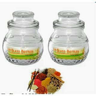 bộ 2 lọ thủy tinh gia vị